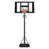 VEVOR Portable Basketball Stand, 4.4 ft to 10 ft Height Adjustment Basketball Hoop & Goal, Adjustable Basketballs Goal System with Built-in Rolling Wheels for Kids, Teens, Adults in Driveways, Pools
