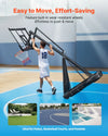 VEVOR Portable Basketball Stand, 10 ft Height Adjustment Basketball Hoop & Goal, Basketballs Hoop Outdoor with 50 inch PC Backboard for Kids, Adults in Schools, Parks, Indoor & Outdoor Use