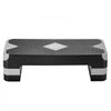 VEVOR Aerobic Exercise Step Platform, 28-Inch Workout Aerobic Stepper, Height Adjustable Fitness Training Step Deck Trainer with 4 Risers, Non-Slip Surface Bench for Home Gym Cardio Strength, Gray