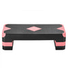 VEVOR Aerobic Exercise Step Platform, 28-Inch Workout Aerobic Stepper, Height Adjustable Fitness Training Step Deck Trainer with 4 Risers, Non-Slip Surface Bench for Home Gym Cardio Strength, Red