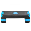 VEVOR Aerobic Exercise Step Platform, 28-Inch Workout Aerobic Stepper, Height Adjustable Fitness Training Step Deck Trainer with 4 Risers, Non-Slip Surface Bench for Home Gym Cardio Strength, Blue