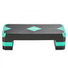 VEVOR Aerobic Exercise Step Platform, 28-Inch Workout Aerobic Stepper, Height Adjustable Fitness Training Step Deck Trainer with 4 Risers, Non-Slip Surface Bench for Home Gym Cardio Strength, Green
