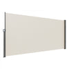VEVOR Retractable Side Awning, 71''x 138'' Outdoor Privacy Screen, 180g Polyester Water-proof Retractable Patio Screen, UV 30+ Room Divider Wind Screen for Patio, Backyard, Balcony, Beige
