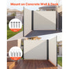 VEVOR Retractable Side Awning, 71" x 236" Patio Retractable Side Screen with 180 g/m² Polyester Fabric, Waterproof Sunshade Outdoor Privacy Screen Room Divider for Garden, Balcony, Pools, Deck, Beige