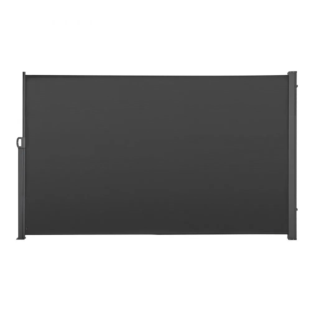 VEVOR Retractable Side Awning, 73" x 165" Patio Retractable Side Screen with 180 g/m² Polyester Fabric, Waterproof Sunshade Outdoor Privacy Screen Room Divider for Garden, Balcony, Pools, Deck, Gray