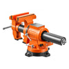 VEVOR Heavy Duty Bench Vise, 6" Jaw Width, Double Swivel Rotating Multi-Purpose Bench Vise, with 360° Locking Swivel Base and Head, 2.8" Throat Depth, 6" Max Jaw Opening, for Drilling, Pipe Cutting