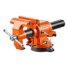 VEVOR Heavy Duty Bench Vise, 6" Jaw Width, Double Swivel Rotating Multi-Purpose Bench Vise, with 360° Locking Swivel Base and Head, 2.8" Throat Depth, 6" Max Jaw Opening, for Drilling, Pipe Cutting