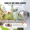 VEVOR Retractable Hose Reel, 100 ft x 1/2 inch, 180° Swivel Bracket Wall-Mounted, Garden Water Hose Reel with 9-Pattern Nozzle, Automatic Rewind, Lock at Any Length, and Slow Return System