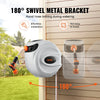 VEVOR Retractable Hose Reel, 115 ft x 1/2 inch, 180° Swivel Bracket Wall-Mounted, Garden Water Hose Reel with 9-Pattern Nozzle, Automatic Rewind, Lock at Any Length, and Slow Return System