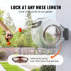 VEVOR Retractable Hose Reel, 65 ft x 5/8 inch, 180° Swivel Bracket Wall-Mounted, Garden Water Hose Reel with 9-Pattern Nozzle, Automatic Rewind, Lock at Any Length, and Slow Return System
