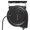 VEVOR Retractable Extension Cord Reel 80FT Heavy Duty 12AWG/3C SJTOW Black, for Ceiling/Wall Mount, 15A Circuit Breaker, Automatic Retractable Power Cord, Lighted Triple Tap, with 180° Swivel Bracket
