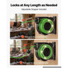 VEVOR Retractable Extension Cord Reel 45FT Heavy Duty 12AWG/3C SJTOW Green, for Ceiling/Wall Mount, 15A Circuit Breaker, Automatic Retractable Power Cord, Lighted Triple Tap, with 180° Swivel Bracket