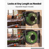 VEVOR Retractable Extension Cord Reel 80FT Heavy Duty 12AWG/3C SJTOW Green, for Ceiling/Wall Mount, 15A Circuit Breaker, Automatic Retractable Power Cord, Lighted Triple Tap, with 180° Swivel Bracket