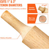 VEVOR Tenon Cutter, 1\"/25.4mm & 2\"/50.8mm Diameter, with Dual Curved Blades & Button Screws Home Master Kit, Premium Aluminum & Steel Log Furniture Cutter, Commercial Beginner’s Tool for Home DIY