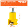 VEVOR Tenon Cutter, 1.5" / 38 mm Diameter, Premium Aluminum & Steel Log Furniture Cutter, with Dual Curved Blades & Button Screws Home Master Kit, Commercial Woodworking Tool for Home Beginner DIY