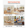 VEVOR 2 Pieces Round Coffee Tables Sets, 31.3 in Industrial Living Room Table with 1 End Side Table, Easy Assembly Coffee and End Tables Sets with Metal Legs, for Office, Living Room and Apartment