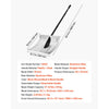 VEVOR Snow Shovel for Driveway, 16 in Wide Aluminum Alloy Snow Shovel, Non Slip Grip, Large Capacity Snowplow Shovels, Detachable & Lightweight Snows Removal Tool for Garden Car Camping Outdoors