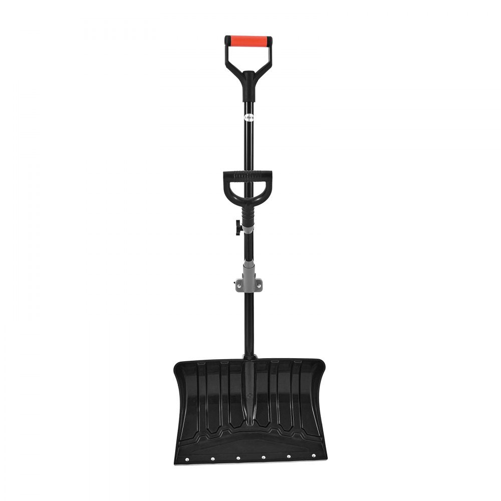 VEVOR Snow Shovel for Driveway, 18 in Wide Plastic Snow Shovel with Assist D-shaped Handles, Non Slip Grip, Large Capacity Snowplow Shovels, Lightweight Snows Removal Tool for Garden Car Camping