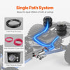 VEVOR Air Shock Controller Kit, 12V 100PSI On Board Air Compressor System, Air Ride Suspension Compressor Kit with Single Path System, Pressure Gauge & Air Line for Trucks Vans