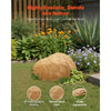 VEVOR Faux Rock Cover, Outdoor Fake Rock Well Pump Cover, Realistic Natural Texture, Lightweight & Weather-Resistant Artificial Boulder for Landscaping Garden Yard Décor, Sand Yellow, Small Size