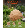 VEVOR Faux Rock Cover, Outdoor Fake Rock Well Pump Cover, Realistic Natural Texture, Lightweight & Weather-Resistant Artificial Boulder for Landscaping Garden Yard Décor, Sandy Brown, Medium Size