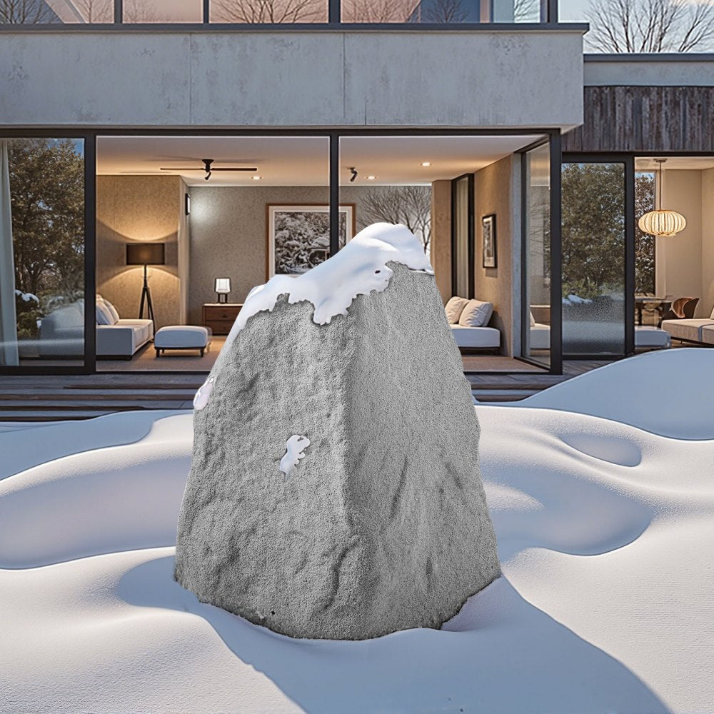 VEVOR Faux Rock Cover, Outdoor Fake Landscape Rock Well Pump Cover, Realistic Appearance & Seamless Design, Lightweight & Weather-Resistant Artificial Boulder for Garden Yard Décor, Grey, Medium Size