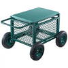 VEVOR Rolling Garden Cart with Seat, Metal Rolling Garden Work Seat with Wheels, Supports up to 400 LBS, Heavy Duty Gardening Cart Scooter, Outdoor Wagon & Stool on Wheels for Lawn, Patio, Backyard
