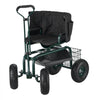 VEVOR Garden Seat with Wheels, Rolling Garden Stool with Height Adjustable & 360° Swivel Seat, 400lbs Weight Capacity, Gardening Cart Bench, Ergonomic Backrest & Tool Storage, for Garden, Yard, Patio