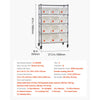 VEVOR 5-Tier Rolling Bin Storage Rack, 12 Organizer Bins, Bin Rack Storage Steel Wire Shelving System with Wheels, Mobile Tool Organizer for Garage, Warehouse, Office, Restaurant, Classroom, Kitchen