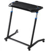 VEVOR Cycling Desk, Mobile Foldable Multi-Functional Bike Trainer & Treadmill Desk with Lockable Wheels, Non-Slip Multi-Slot Bike Trainer Fitness Desk with Handle Bar, Fit for Home Office Exercise
