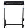 VEVOR Cycling Desk, Mobile Foldable Multi-Functional Bike Trainer & Treadmill Desk with Lockable Wheels, Non-Slip Multi-Slot Bike Trainer Fitness Desk with Handle Bar, Fit for Home Office Exercise