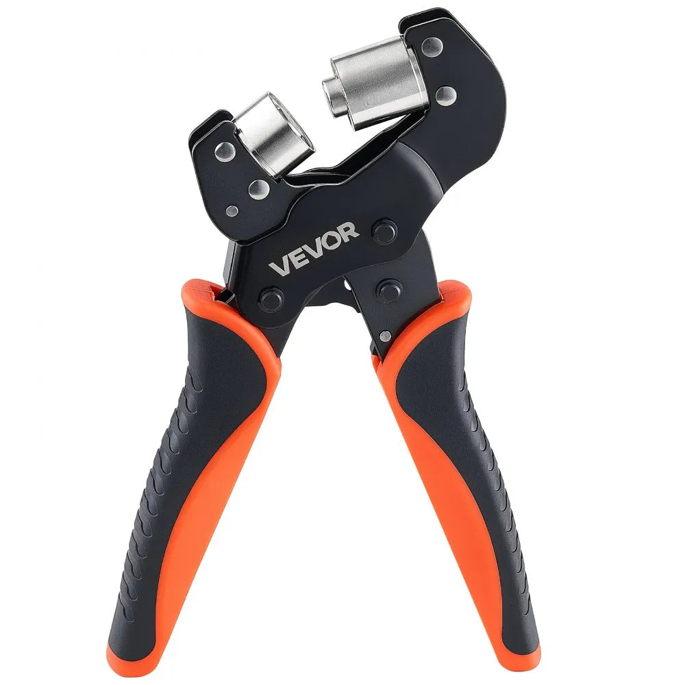 VEVOR Grommet Tool Kit 1/2" Eyelet Tool Kit with 500 PCS Silver Grommets, with Eyelets and Washers, Manual Grommet Press Pliers, Hole Punch, and Block, for Leather, Tarps, Shoes, Crafts, and Fabric