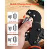 VEVOR Grommet Tool Kit 5/16" 3/8" 1/2" 900 PCS Grommets Eyelet Tool Kit, with Eyelets and Washers, Manual Grommet Press Pliers, Hole Punch Tools, Blocks, for Leather, Tarps, Shoes, Crafts, Fabric