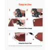 VEVOR Grommet Tool Kit 1/4" 5/16" 3/8" 900 PCS Grommets Eyelet Tool Kit, with Eyelets and Washers, Manual Grommet Press Pliers, Hole Punch Tools, Blocks, for Leather, Tarps, Shoes, Crafts, Fabric