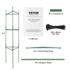 VEVOR 6 Packs Tomato Cages for Garden, 48 inch Tomato Trellis Plant Stakes Support, Stackable Tall Plant Support Cage, for Raised Garden Bed, Vegetables Flowers and Climbing Plants