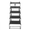 VEVOR Dog Stair for Cars, Wide 5-step Dog Car Steps, Folding Dog Car Ramp with Nonslip Surface, Portable Pet Steps Lightweight Aluminum for Car, SUV and Truck, Supports up to 150 lbs