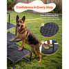 VEVOR Dog Stairs for Car, 4 Steps Extra Wide Foldable Dog Ramp for Large Dogs with Non-Slip Surface, Portable Lightweight Pet Stairs Ladder for Car, SUV, Truck, High Bed, Sofa, Support up to 250 lbs