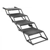 VEVOR Dog Stairs for Car, 4 Steps Extra Wide Foldable Dog Ramp for Large Dogs with Non-Slip Surface, Portable Lightweight Pet Stairs Ladder for Car, SUV, Truck, High Bed, Sofa, Support up to 250 lbs