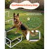 VEVOR Dog Stairs for Car, 4 Steps Extra Wide Foldable Dog Ramp for Large Dogs with Non-Slip Surface, Portable Lightweight Pet Stairs Ladder for Car, SUV, Truck, High Bed, Sofa, Support up to 200 lbs
