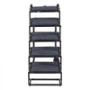 VEVOR Dog Stairs for Car, 5 Steps Extra Wide Foldable Dog Ramp for Large Dogs with Non-Slip Rug Surface, Portable Lightweight Pet Ladder for Car, SUV, Truck, High Beds, Sofas, Support up to 200 lbs