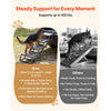 VEVOR Dog Stairs for Car, 4 Steps Extra Wide Foldable Dog Ramp for Large Dogs with Non-Slip Surface, Portable Lightweight Pet Stairs Ladder for Car, SUV, Truck, High Bed, Sofa, Support up to 400 lbs