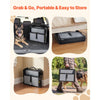 VEVOR Dog Stairs for Car, 4 Steps Extra Wide Foldable Dog Ramp for Large Dogs with Non-Slip Surface, Portable Lightweight Pet Stairs Ladder for Car, SUV, Truck, High Bed, Sofa, Support up to 400 lbs