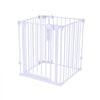 VEVOR Freestanding Dog Gate 30" Tall 4-Panel Foldable Metal Pet Gate White, For Stairs Doorways, Dual-Triangle Support, Sturdy Metal Construction, Freestanding or Wall Mount, Flexible Shapes, Easy Fit