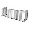 VEVOR Freestanding Dog Gate 32" Tall 6-Panel Foldable Metal Pet Gate Black, For Stairs Doorways, Dual-Triangle Support, Sturdy Metal Construction, Freestanding or Wall Mount, Flexible Shapes, Easy Fit