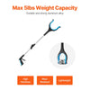 VEVOR Grabber Reacher Tool, 2-Pack 34" Foldable Reacher Grabber Pickup Tool with 360° Rotating Wide Jaw and Dual-Sided Magnet, Lightweight Grabber Reacher Tool for Seniors, Trash Picker Upper Grabber