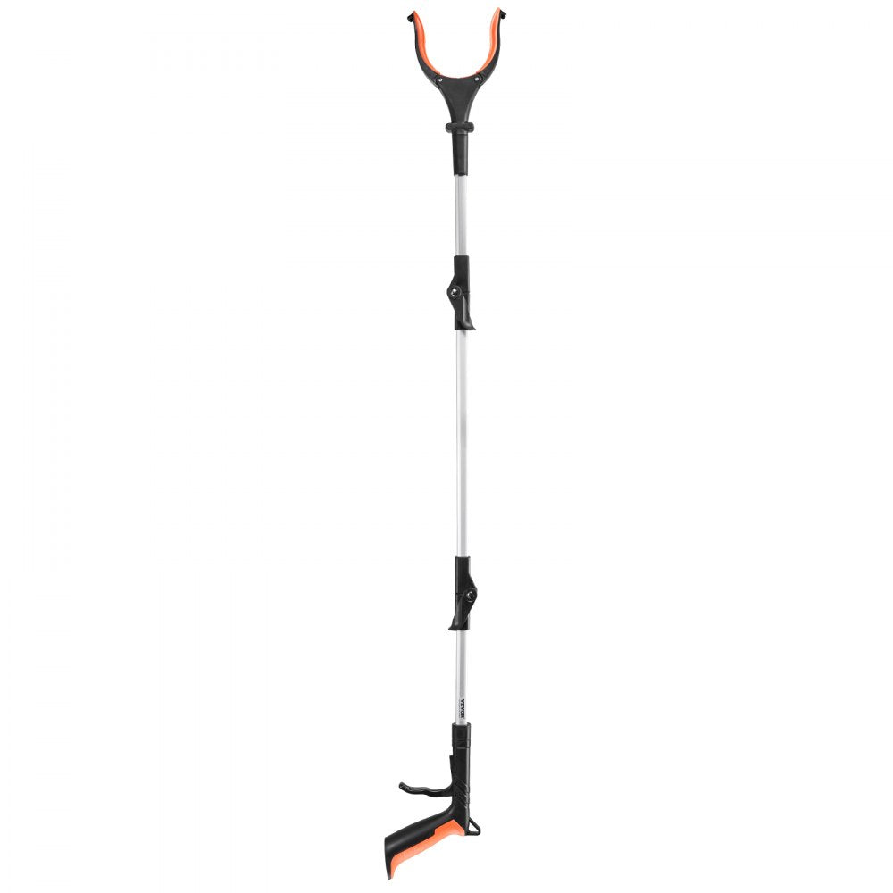 VEVOR Grabber Reacher Tool, 43" Foldable Reacher Grabber Pickup Tool with 360° Rotating Jaw, Magnet and LED Light, Lightweight Grabber Reacher Tool for Seniors, Extra Long Trash Picker Upper Grabber