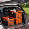 VEVOR Plastic Collapsible Storage Bins, 45L 6 Packs, Stackable Folding Storage Crates with Handles, Holds 33 lbs Per Bin, Foldable Heavy Duty Containers, Space-Saving Baskets, for Home Organizing