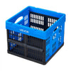 VEVOR Plastic Collapsible Storage Bins, 25L 3 Packs, Stackable Folding Storage Crates with Handles, Holds 22 lbs Per Bin, Foldable Heavy Duty Containers, Space-Saving Baskets, for Home Organizing