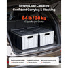 VEVOR Plastic Collapsible Storage Bins with Lids, 65L 2 Packs, Stackable Folding Storage Crates with Handles, Holds 84 lbs Per Bin, Heavy Duty Containers, Space-Saving Baskets, for Home Organizing