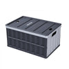 VEVOR Plastic Collapsible Storage Bins with Lids, 65L 2 Packs, Stackable Folding Storage Crates with Handles, Holds 84 lbs Per Bin, Heavy Duty Containers, Space-Saving Baskets, for Home Organizing